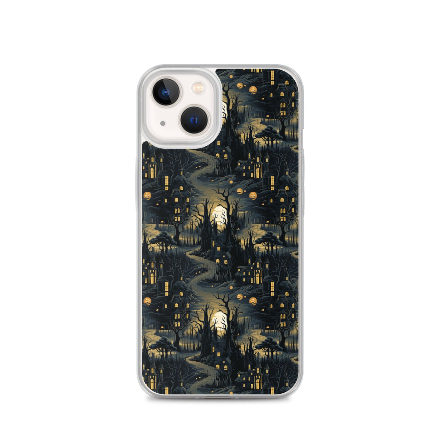 Clear Case for iPhone® Halloween Haunted House
