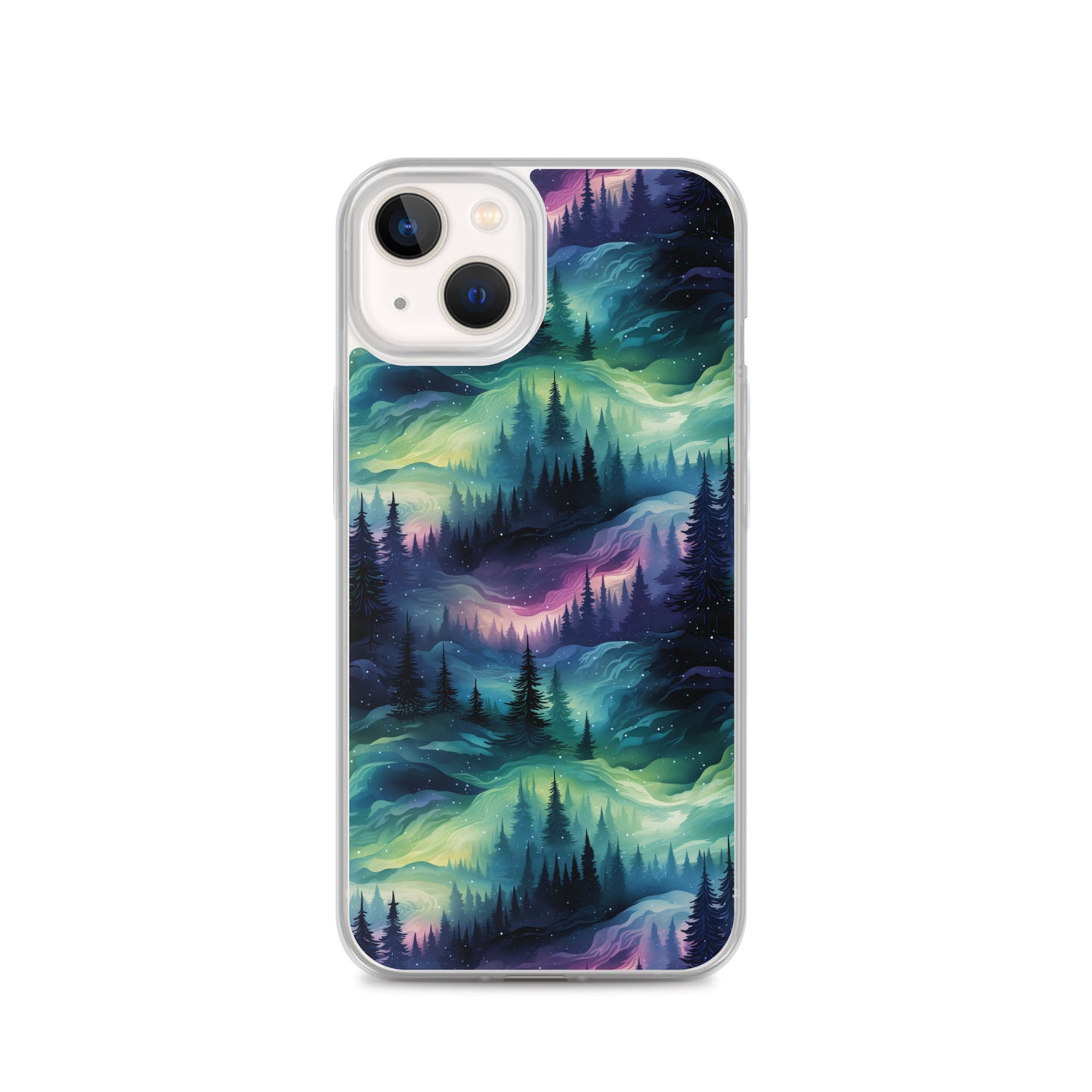 Clear Case for iPhone® Winter Fashion Northern Lights
