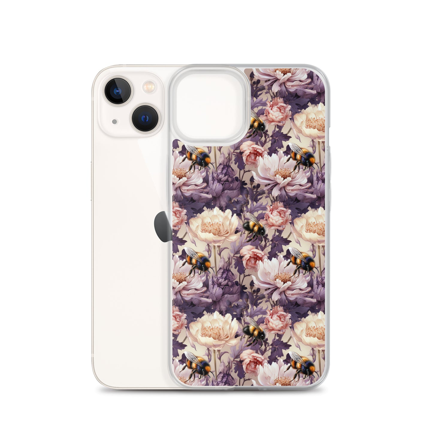 Clear Case for iPhone® Floral Bee #51