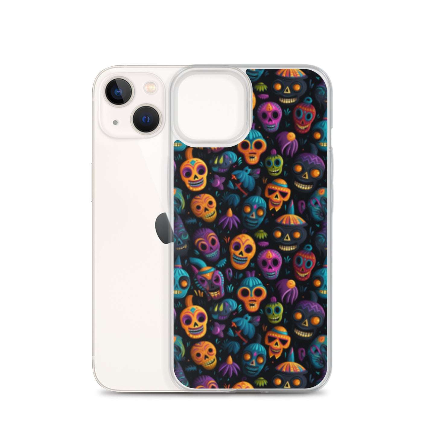 Clear Case for iPhone® Halloween Masks