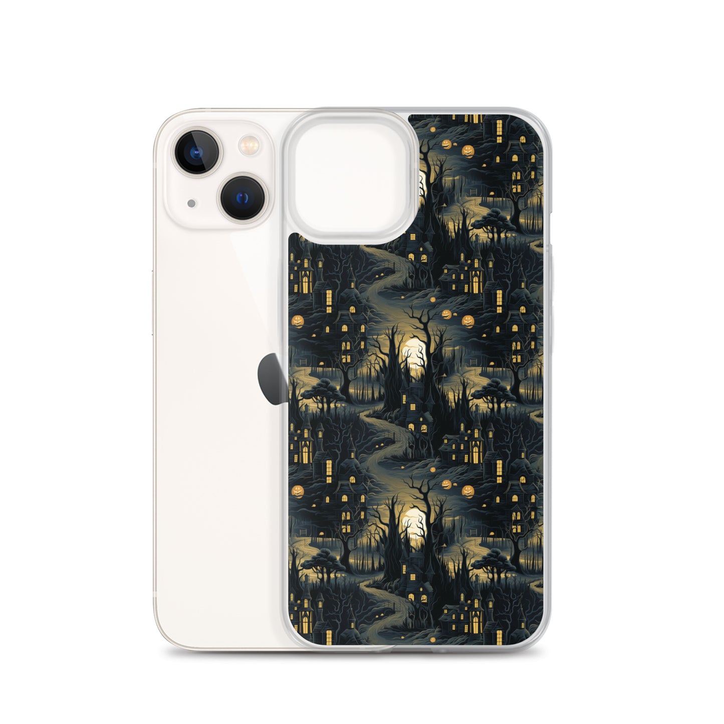 Clear Case for iPhone® Halloween Haunted House