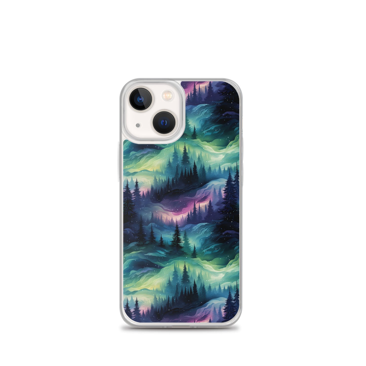 Clear Case for iPhone® Winter Fashion Northern Lights
