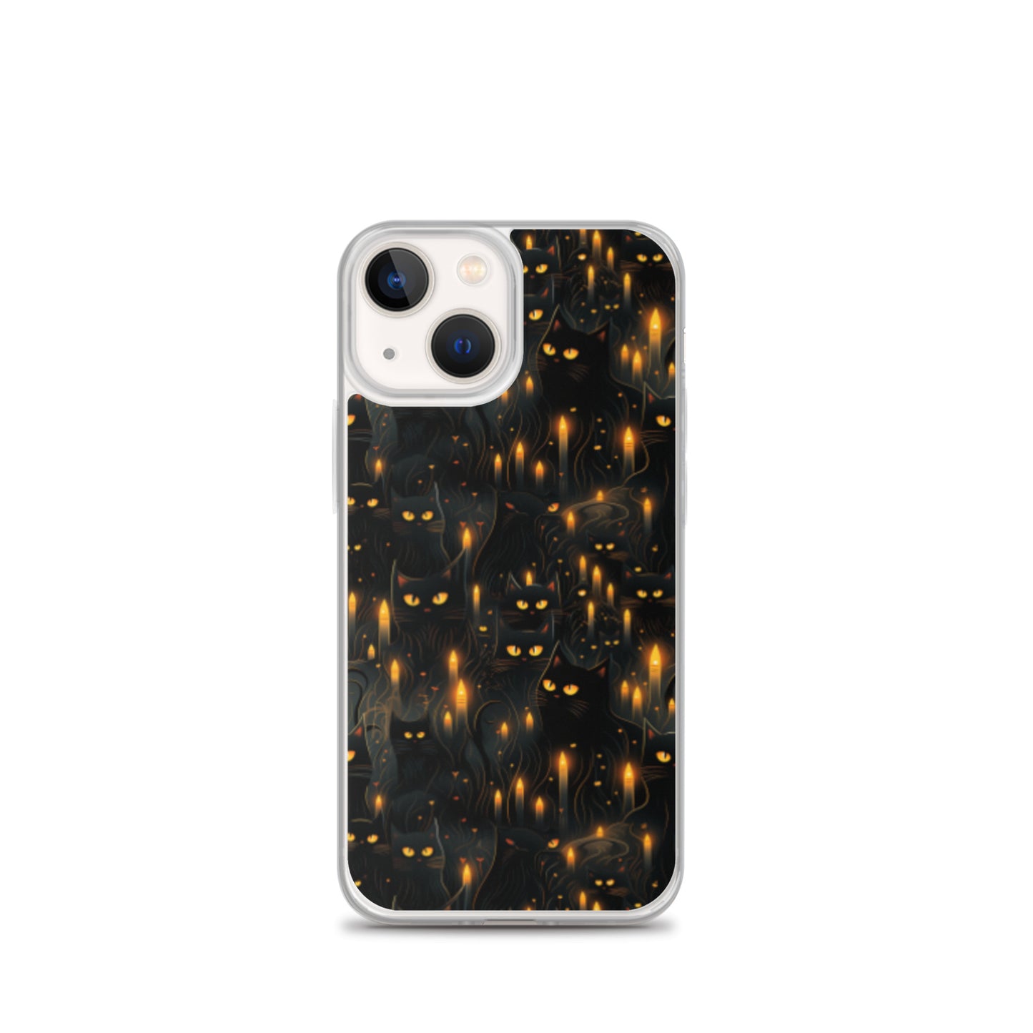 Clear Case for iPhone® Halloween Sinister Black Cats