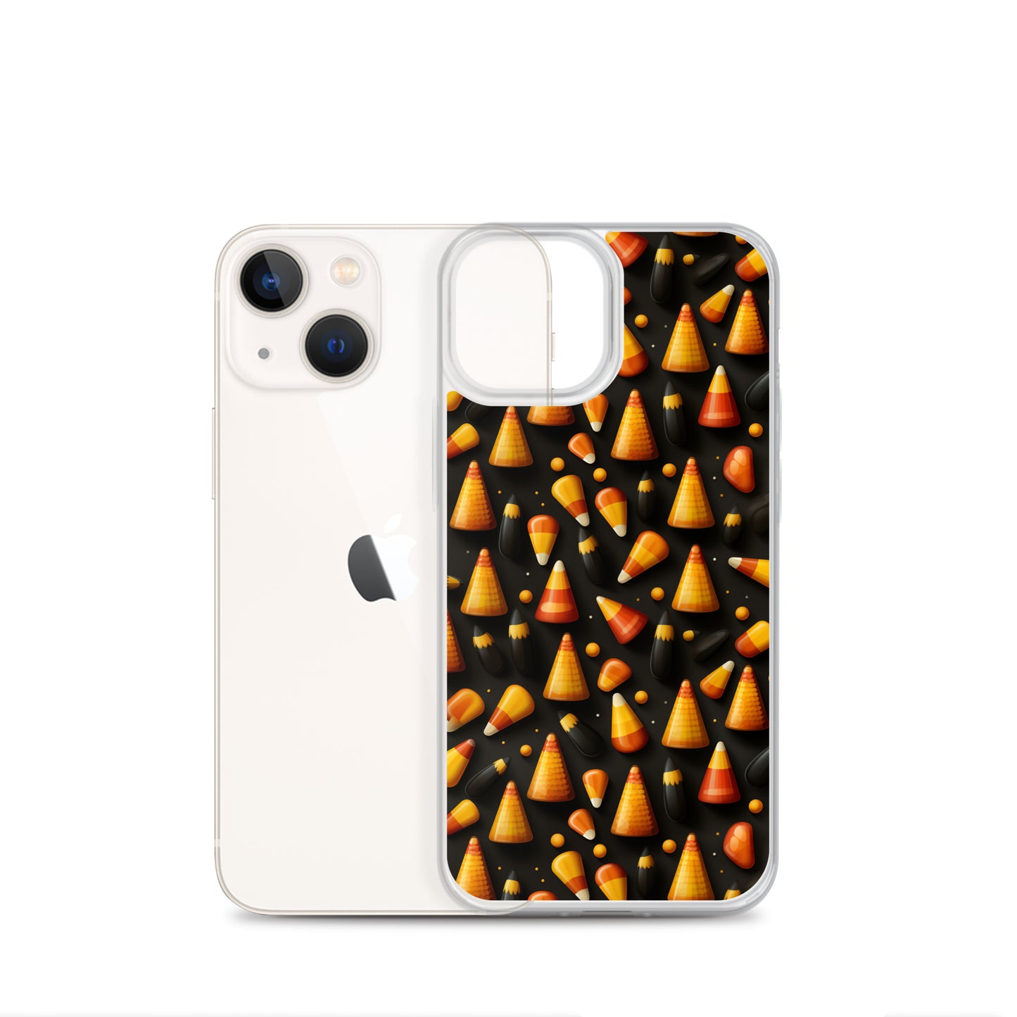 Clear Case for iPhone® Halloween Candy Corn #2