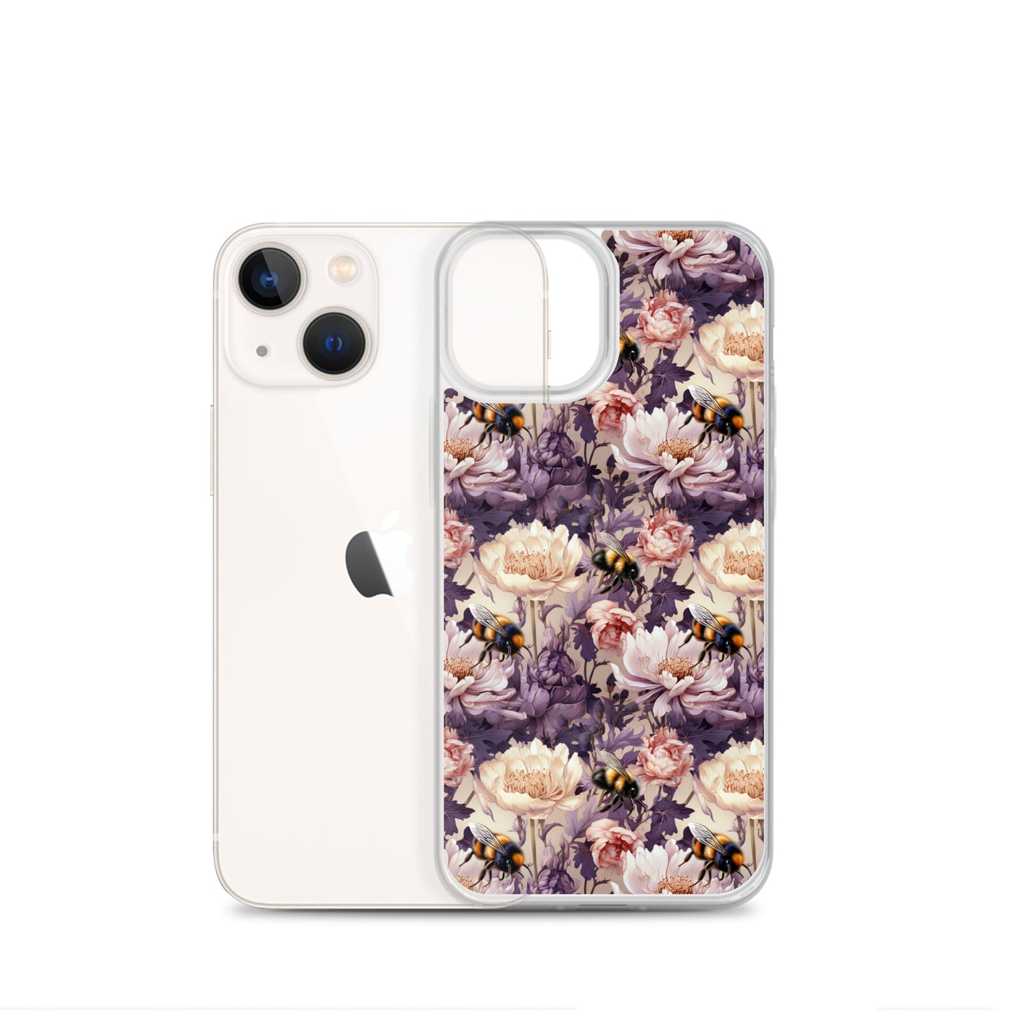 Clear Case for iPhone® Floral Bee #51