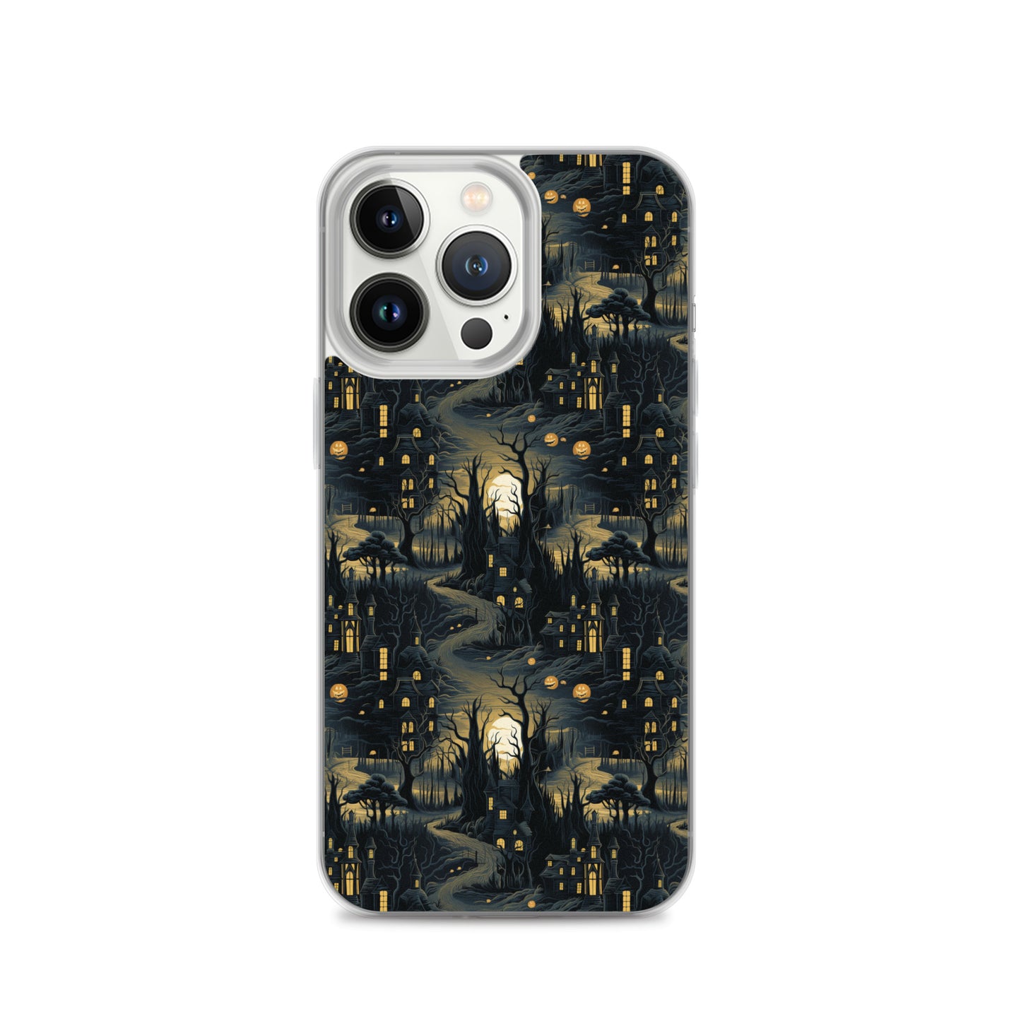 Clear Case for iPhone® Halloween Haunted House