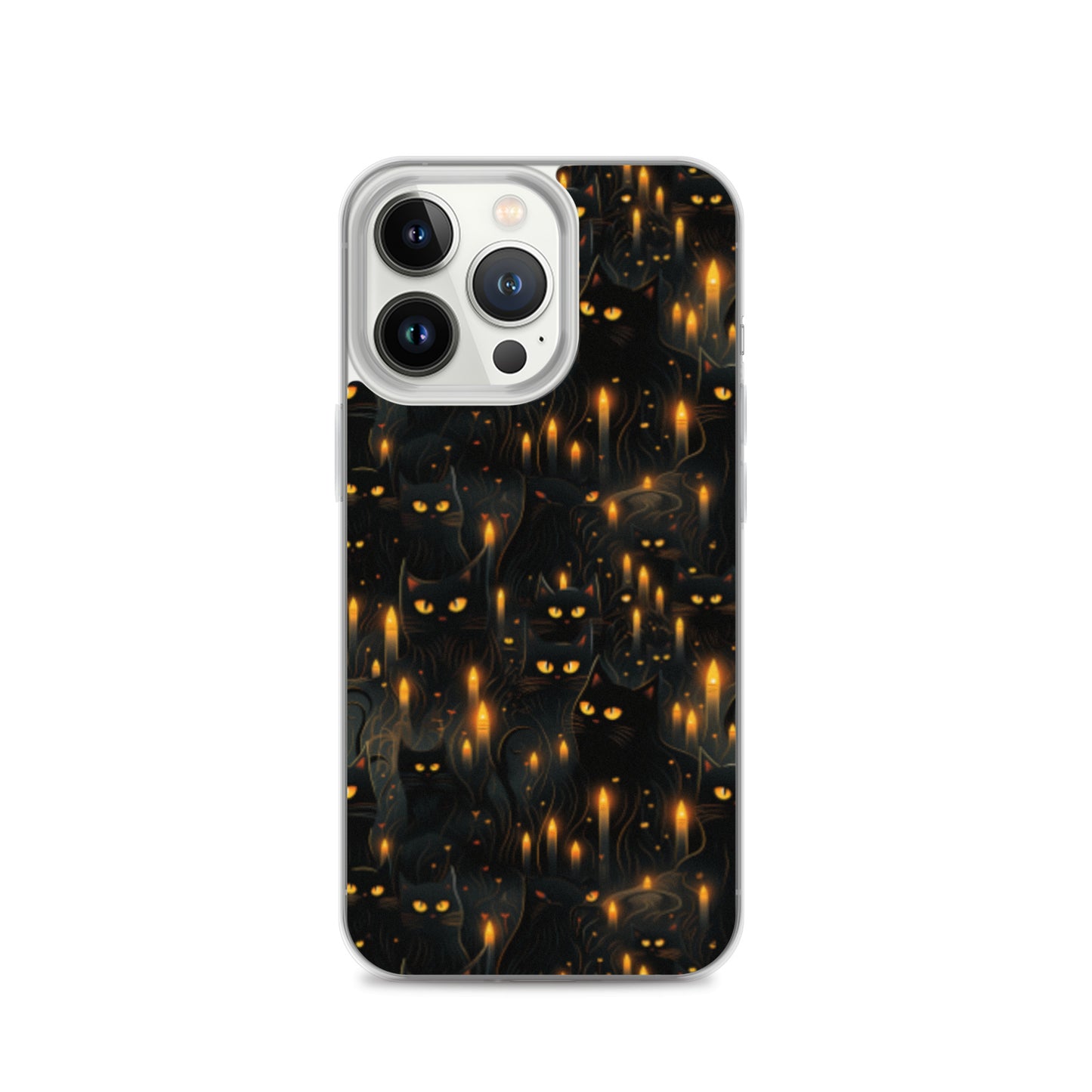 Clear Case for iPhone® Halloween Sinister Black Cats