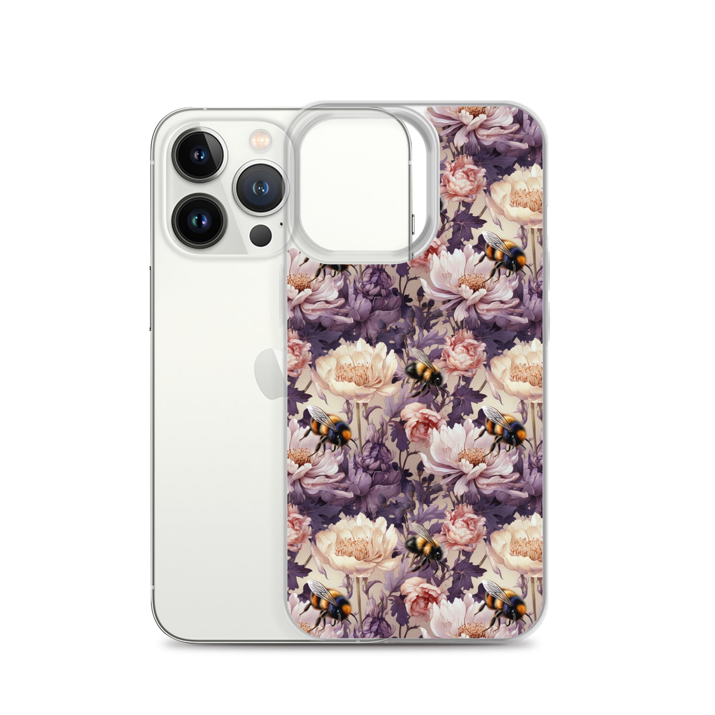 Clear Case for iPhone® Floral Bee #51