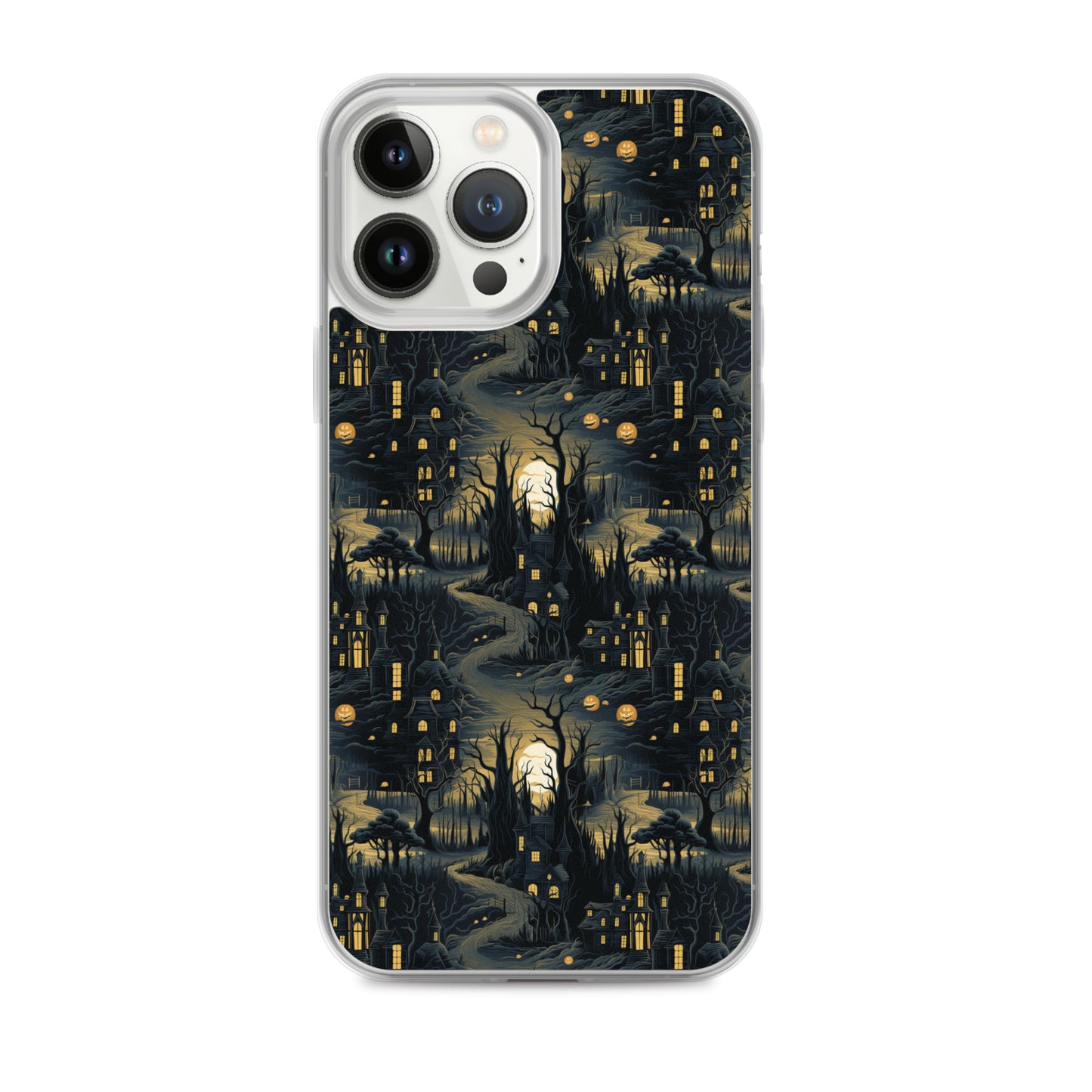 Clear Case for iPhone® Halloween Haunted House