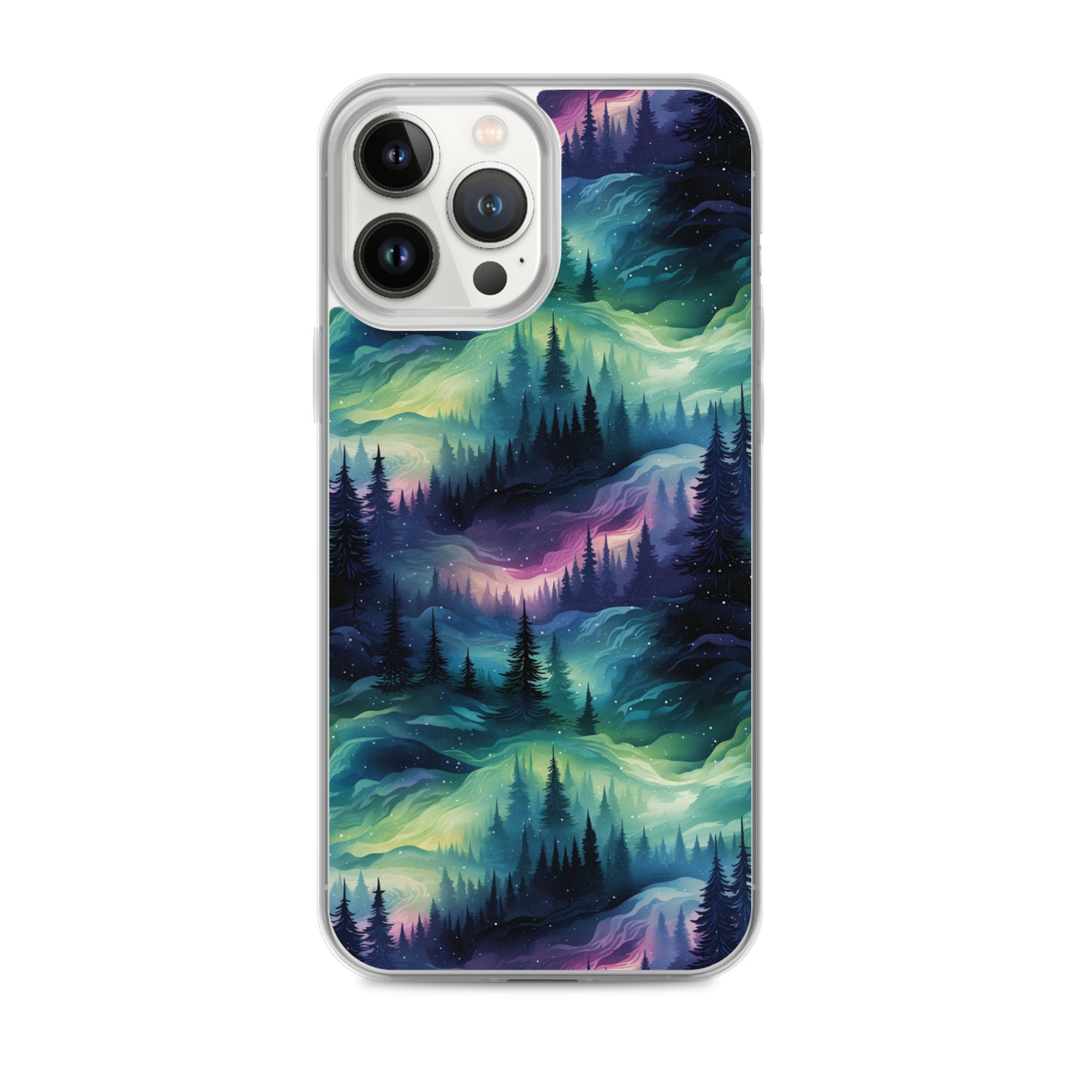 Clear Case for iPhone® Winter Fashion Northern Lights