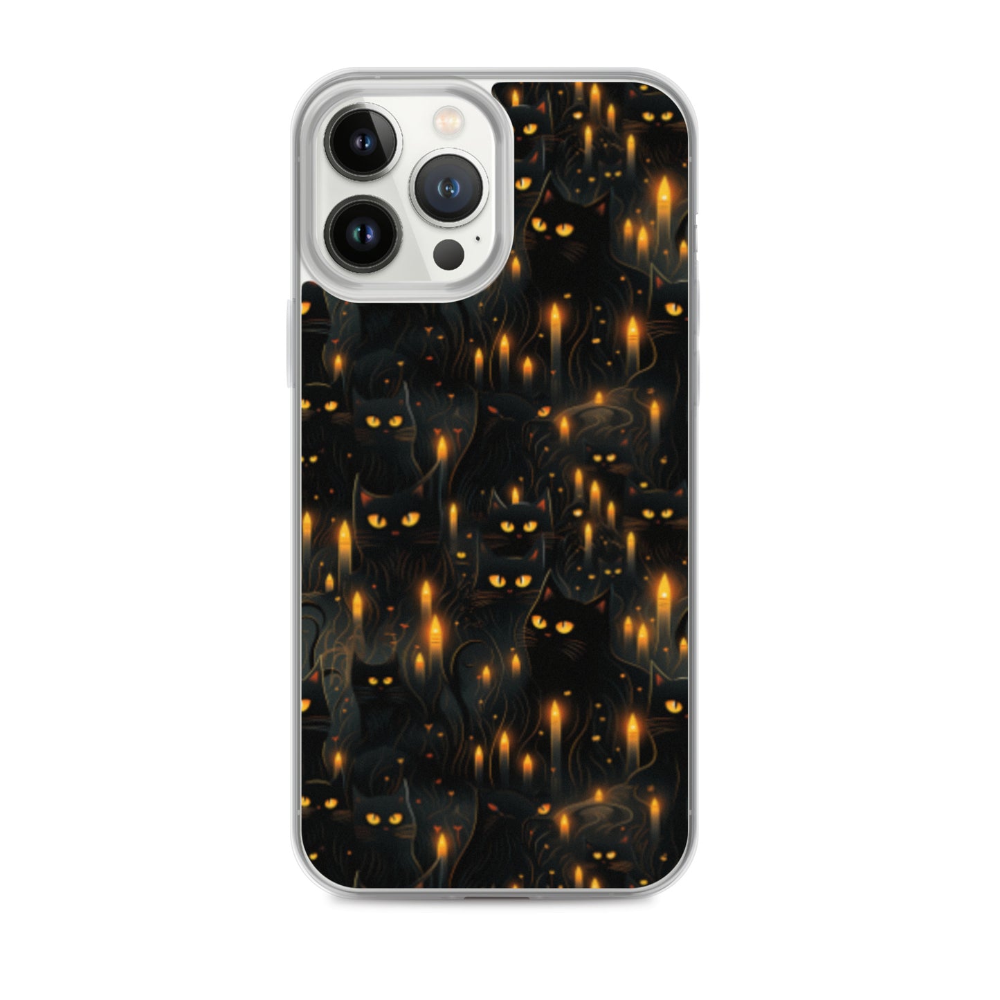 Clear Case for iPhone® Halloween Sinister Black Cats