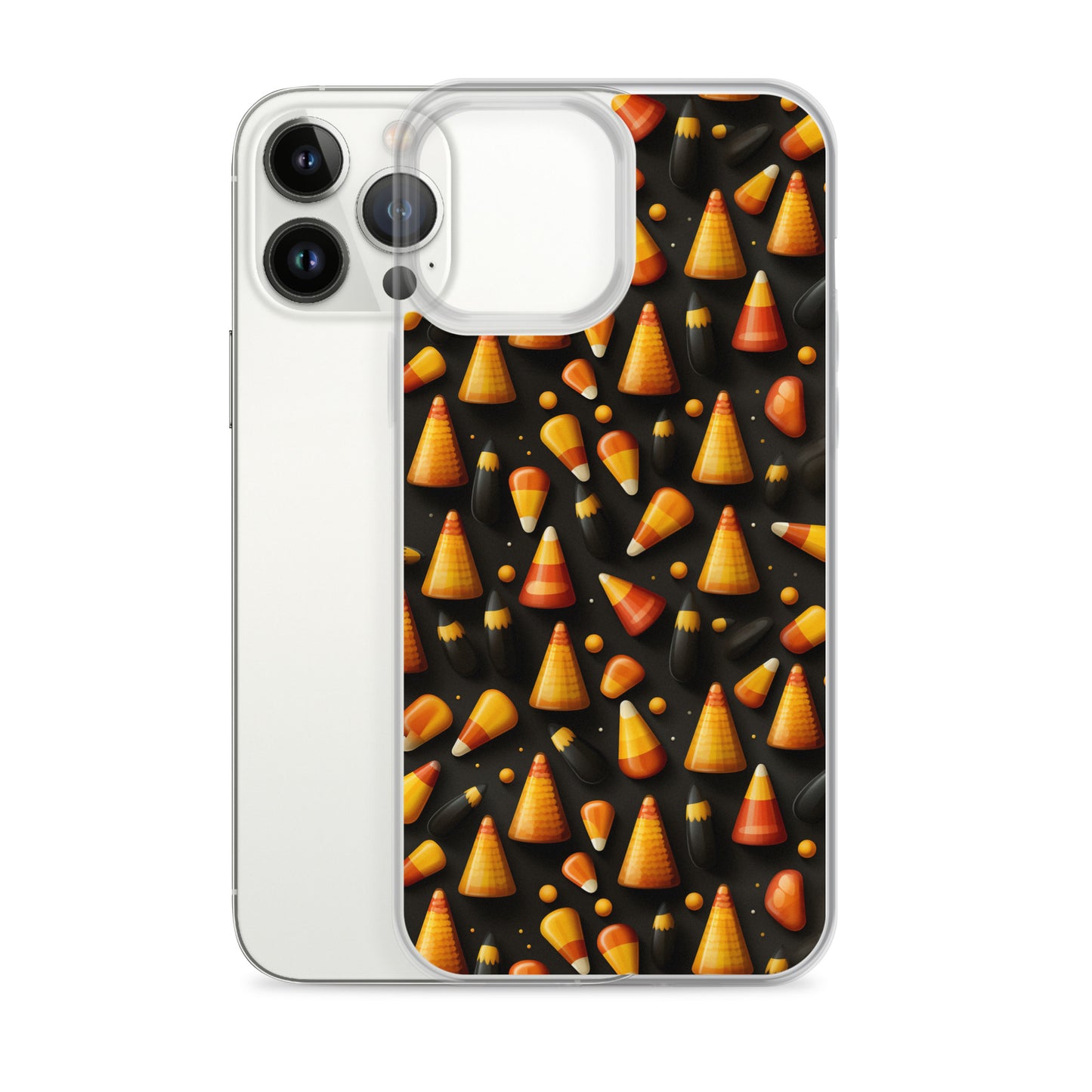 Clear Case for iPhone® Halloween Candy Corn #2