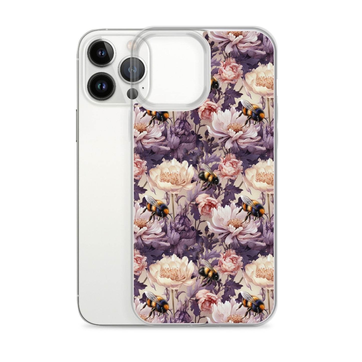 Clear Case for iPhone® Floral Bee #51