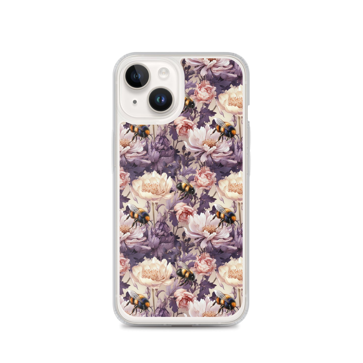 Clear Case for iPhone® Floral Bee #51