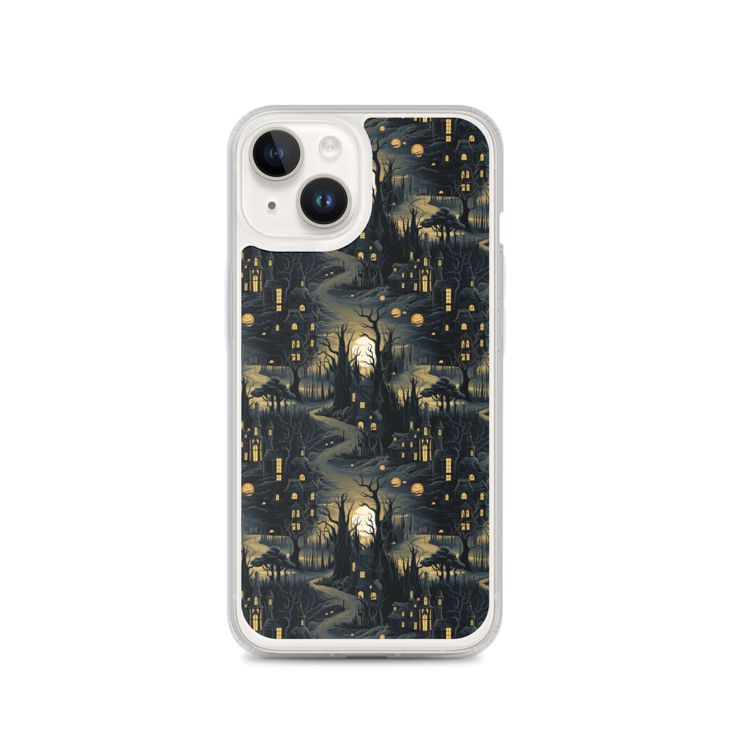 Clear Case for iPhone® Halloween Haunted House