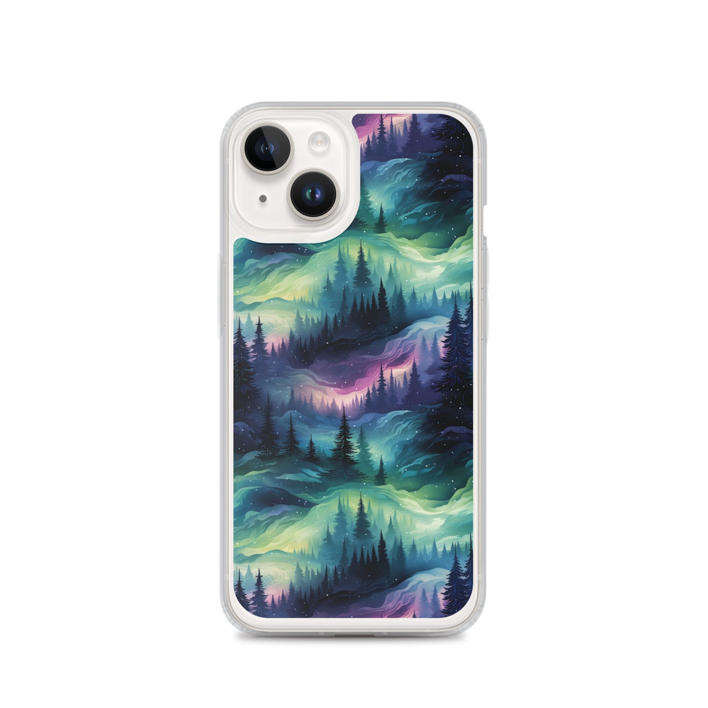 Clear Case for iPhone® Winter Fashion Northern Lights