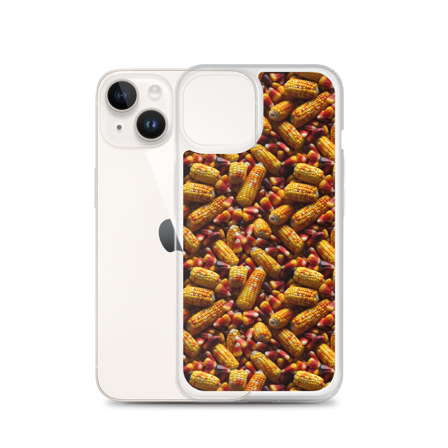Clear Case for iPhone® Halloween Candy Corn