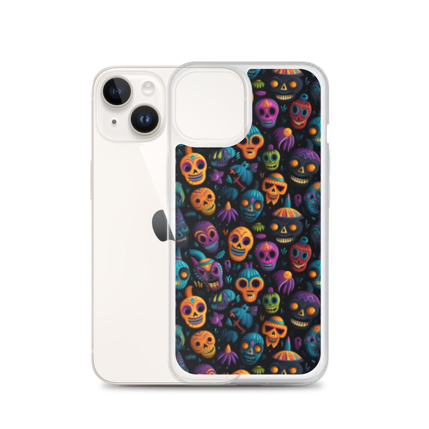 Clear Case for iPhone® Halloween Masks