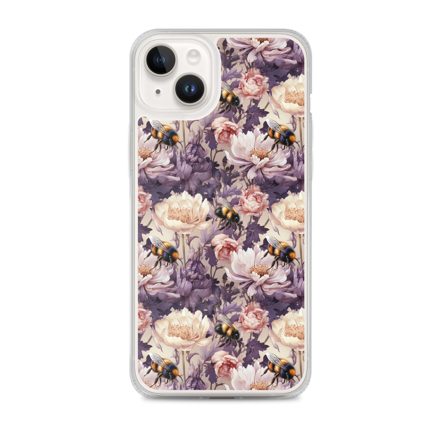 Clear Case for iPhone® Floral Bee #51
