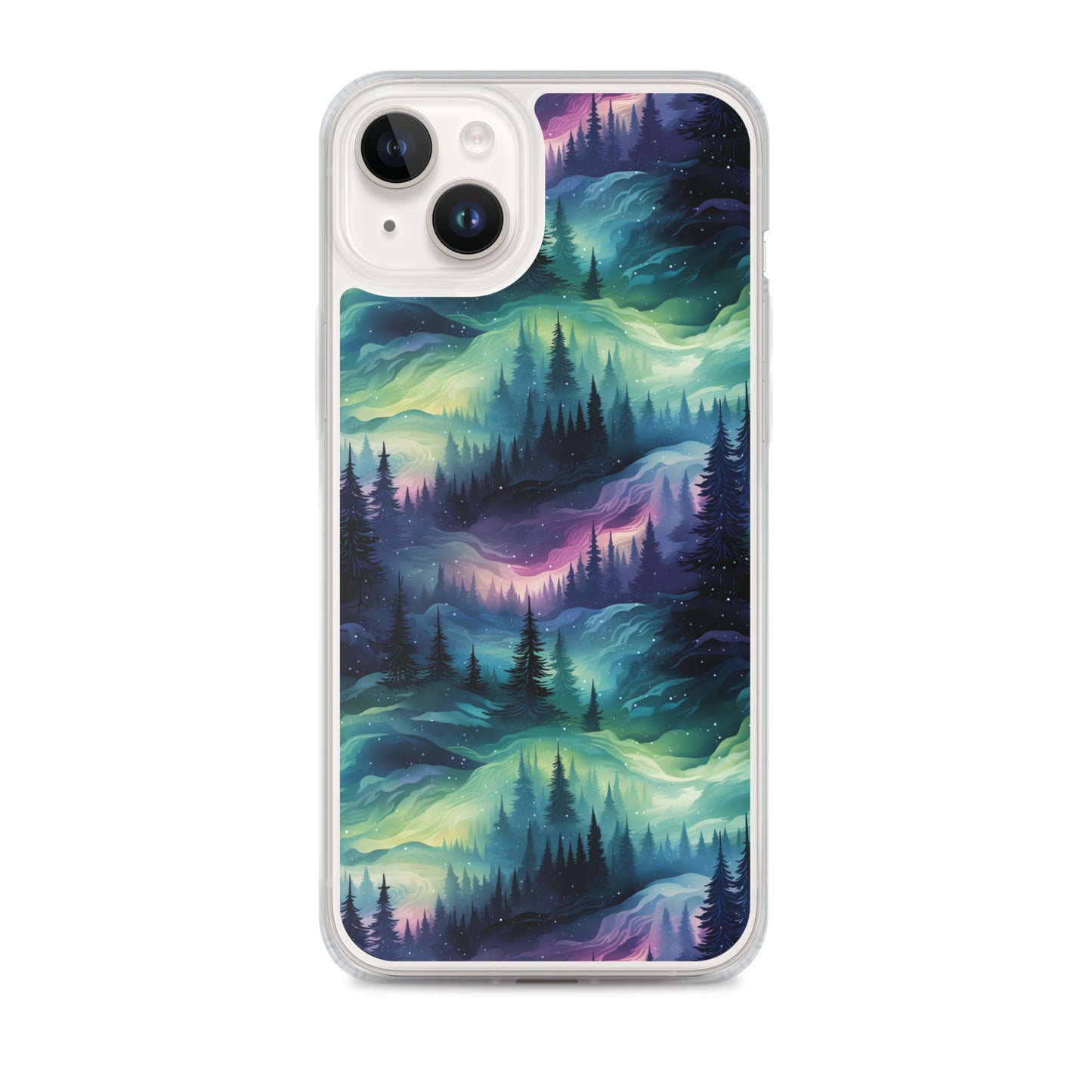 Clear Case for iPhone® Winter Fashion Northern Lights