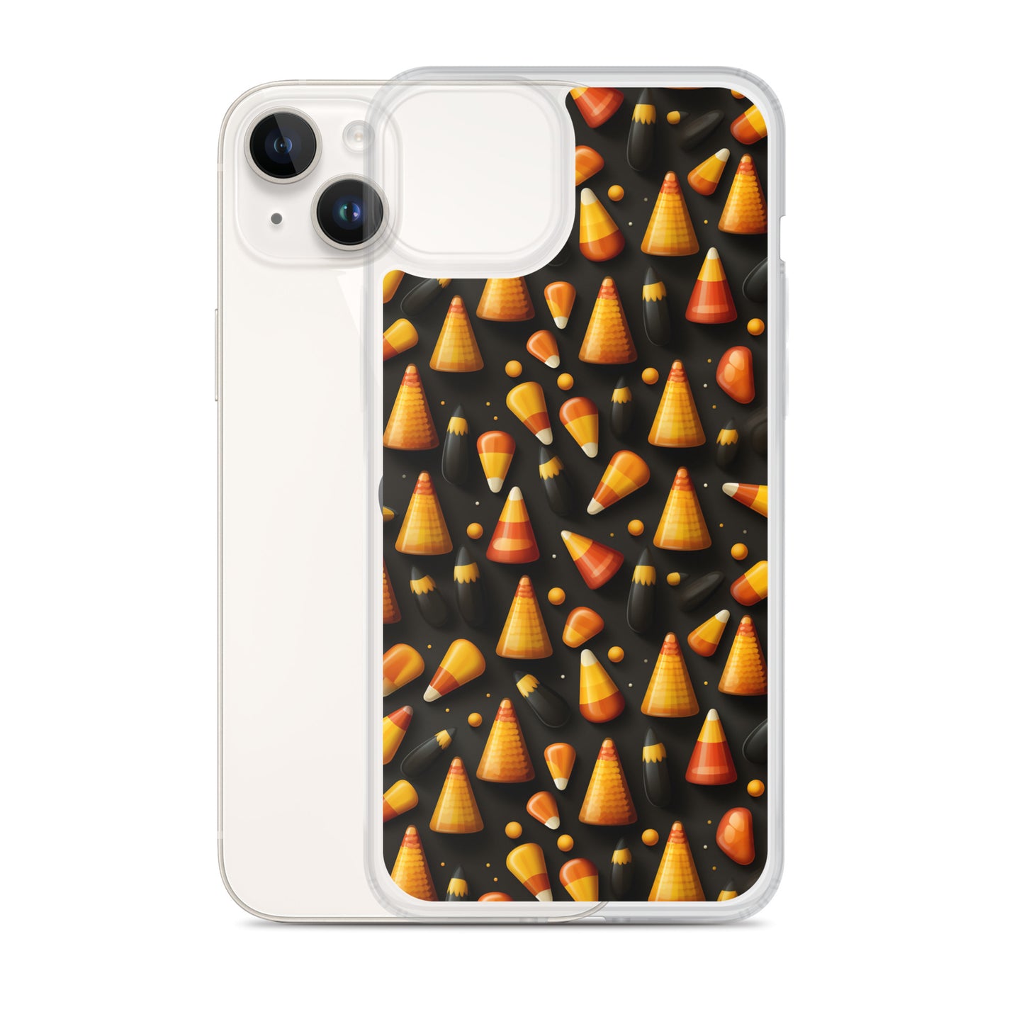 Clear Case for iPhone® Halloween Candy Corn #2