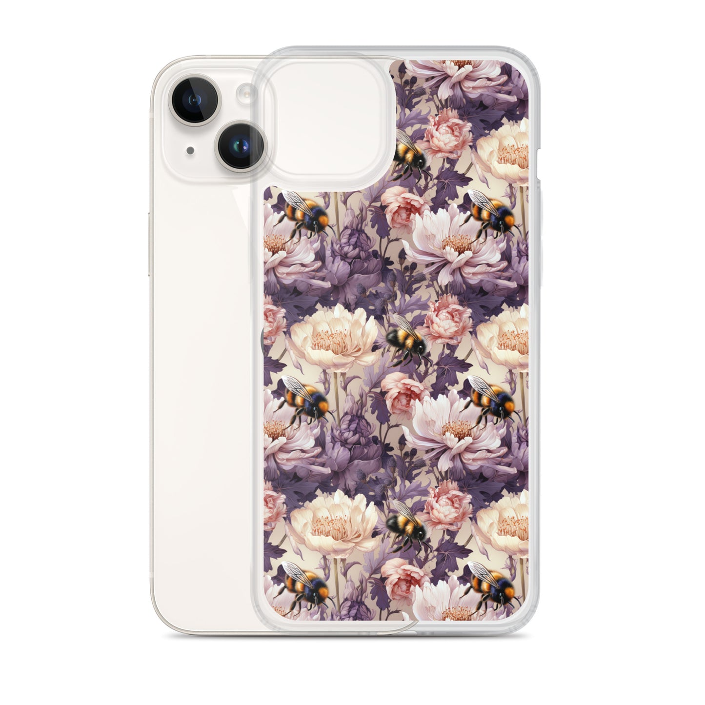 Clear Case for iPhone® Floral Bee #51
