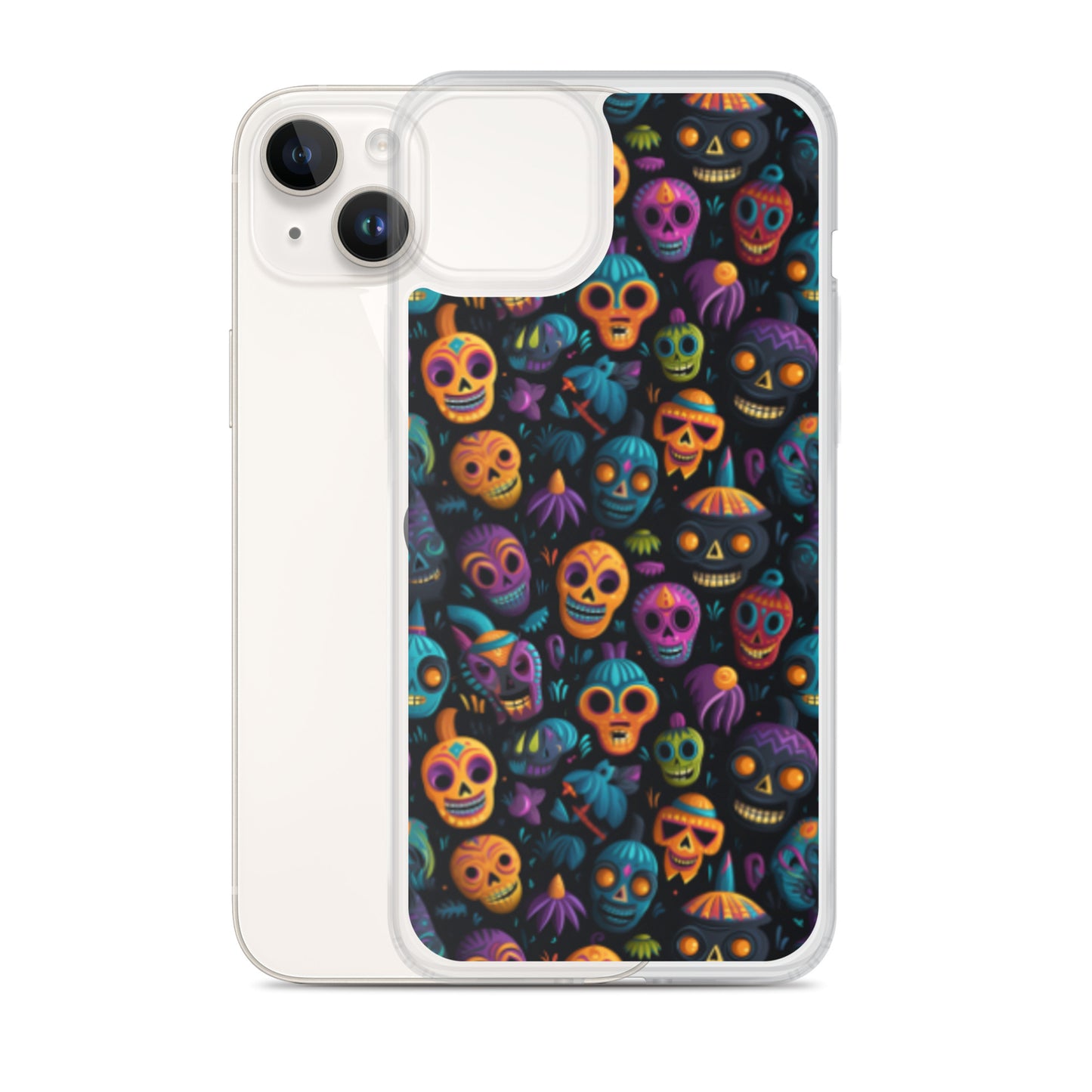 Clear Case for iPhone® Halloween Masks
