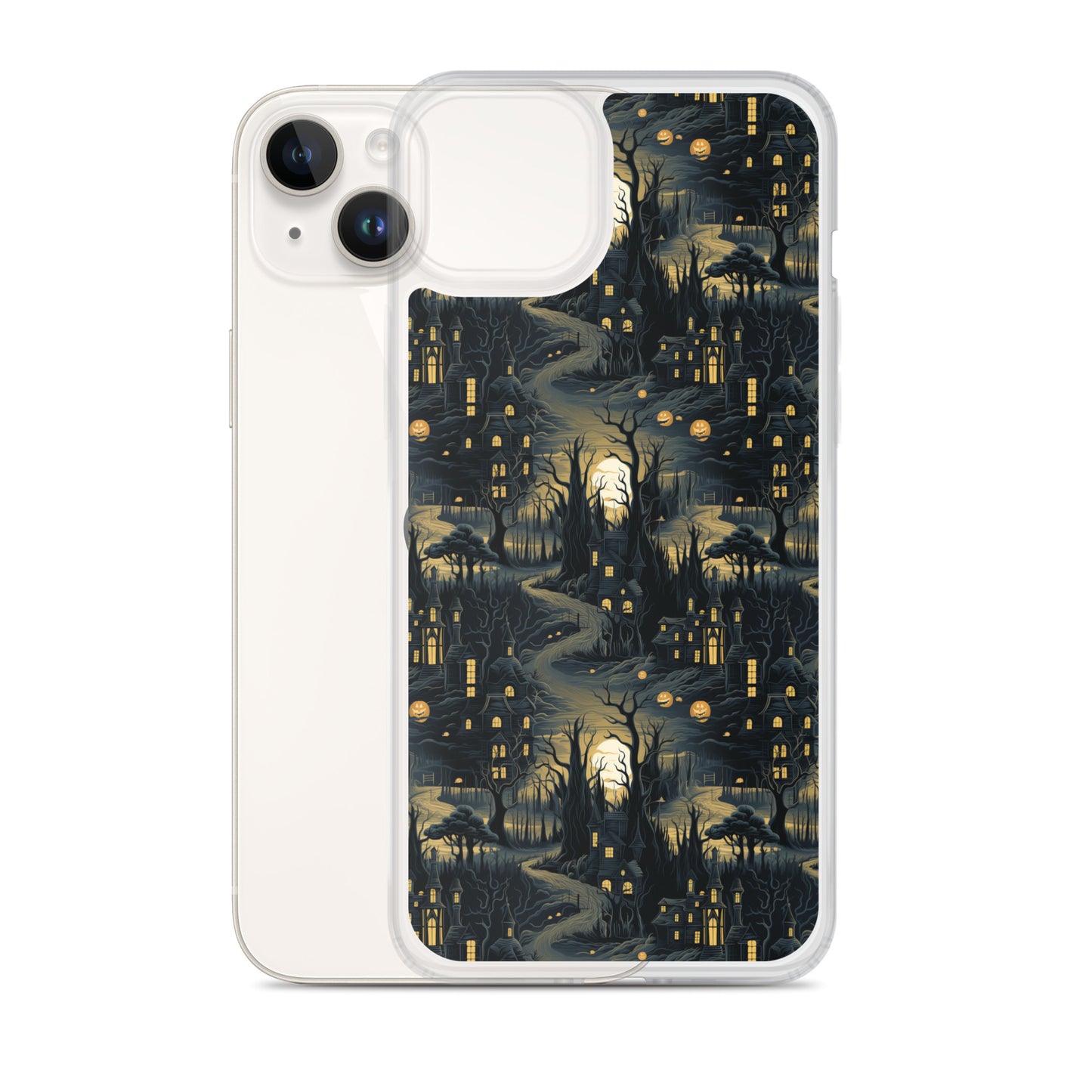 Clear Case for iPhone® Halloween Haunted House
