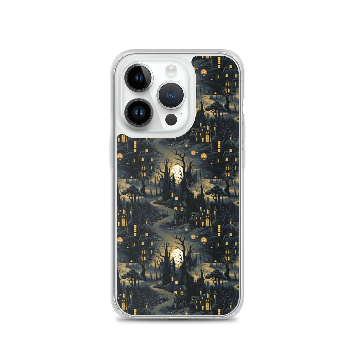 Clear Case for iPhone® Halloween Haunted House