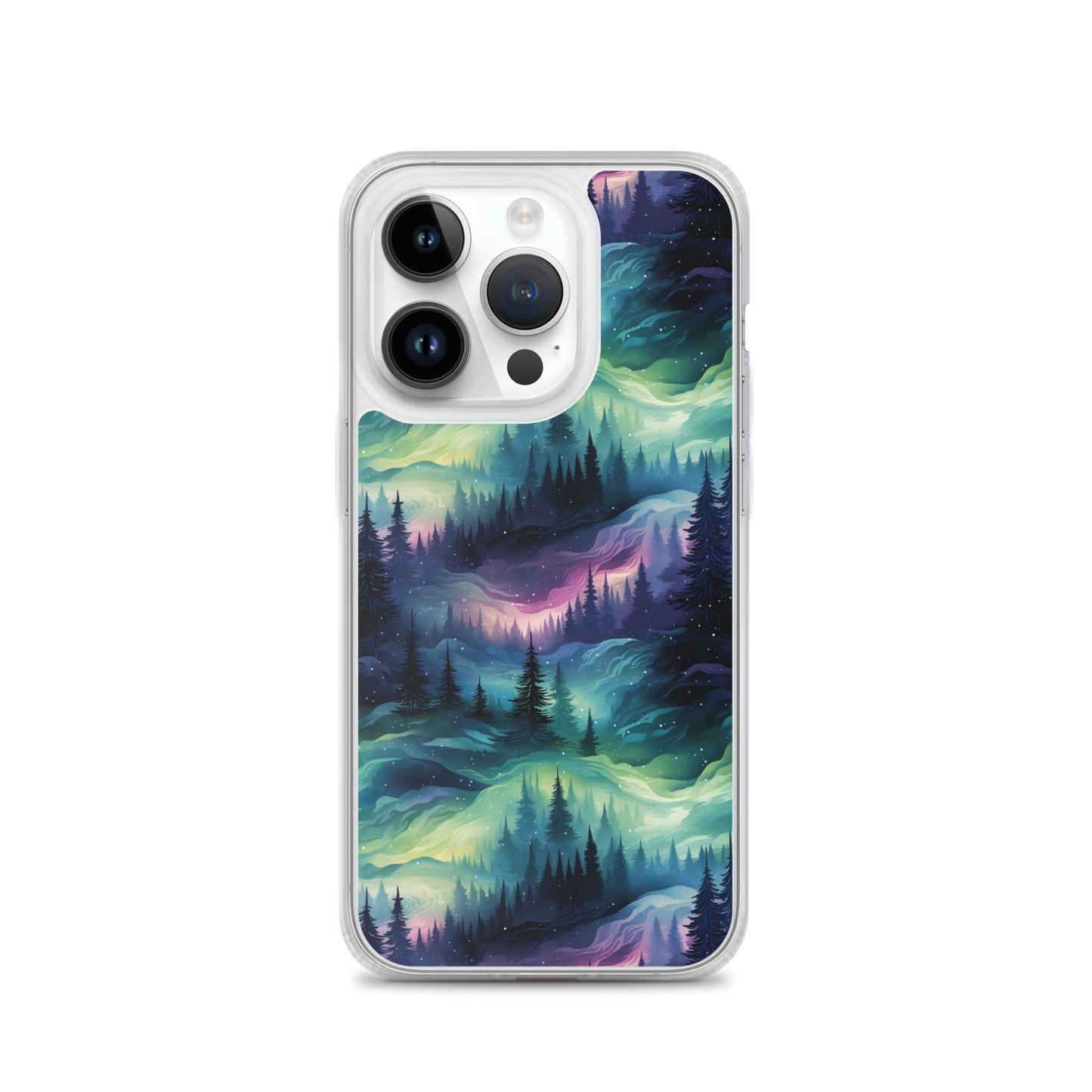Clear Case for iPhone® Winter Fashion Northern Lights