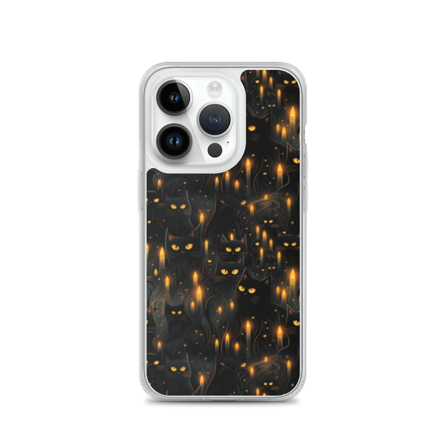 Clear Case for iPhone® Halloween Sinister Black Cats