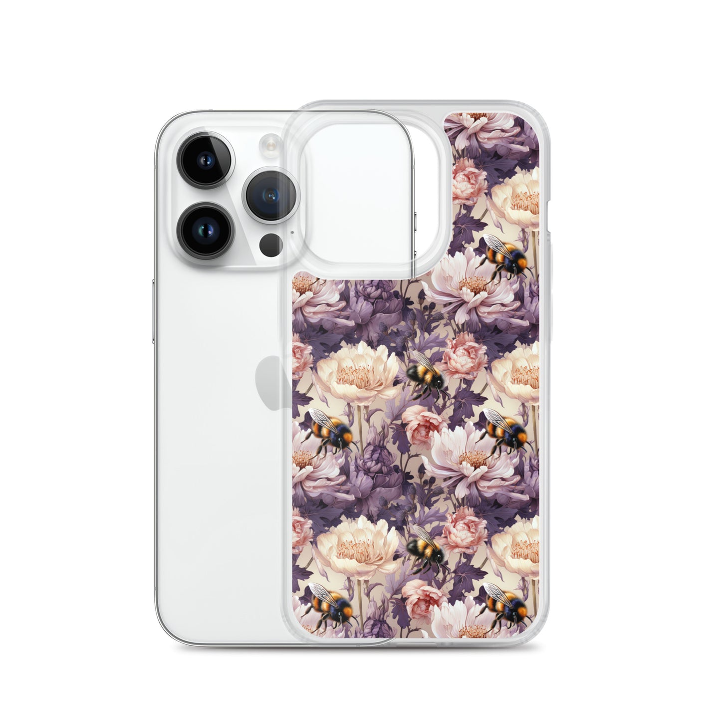 Clear Case for iPhone® Floral Bee #51