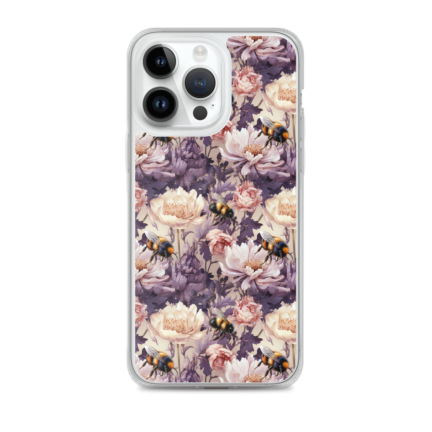 Clear Case for iPhone® Floral Bee #51