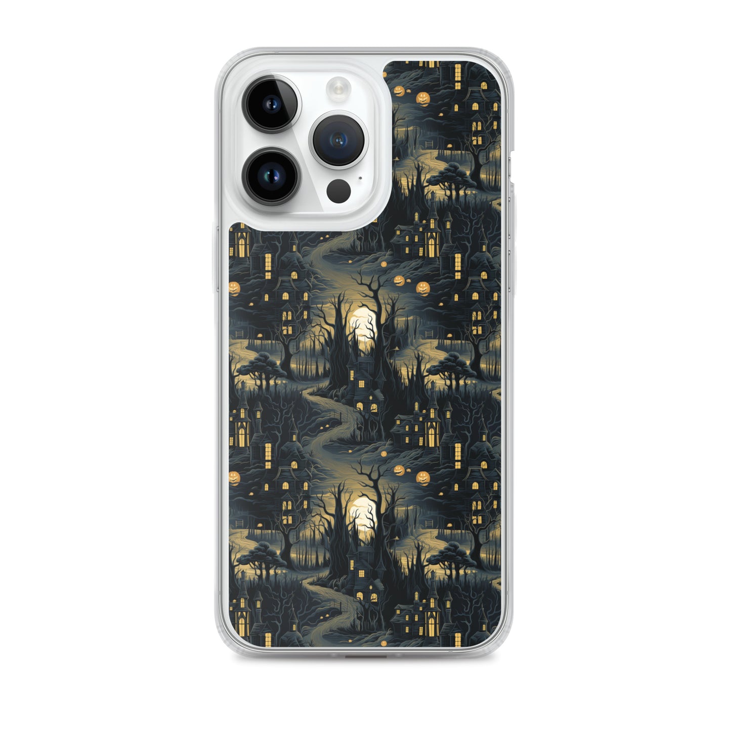 Clear Case for iPhone® Halloween Haunted House