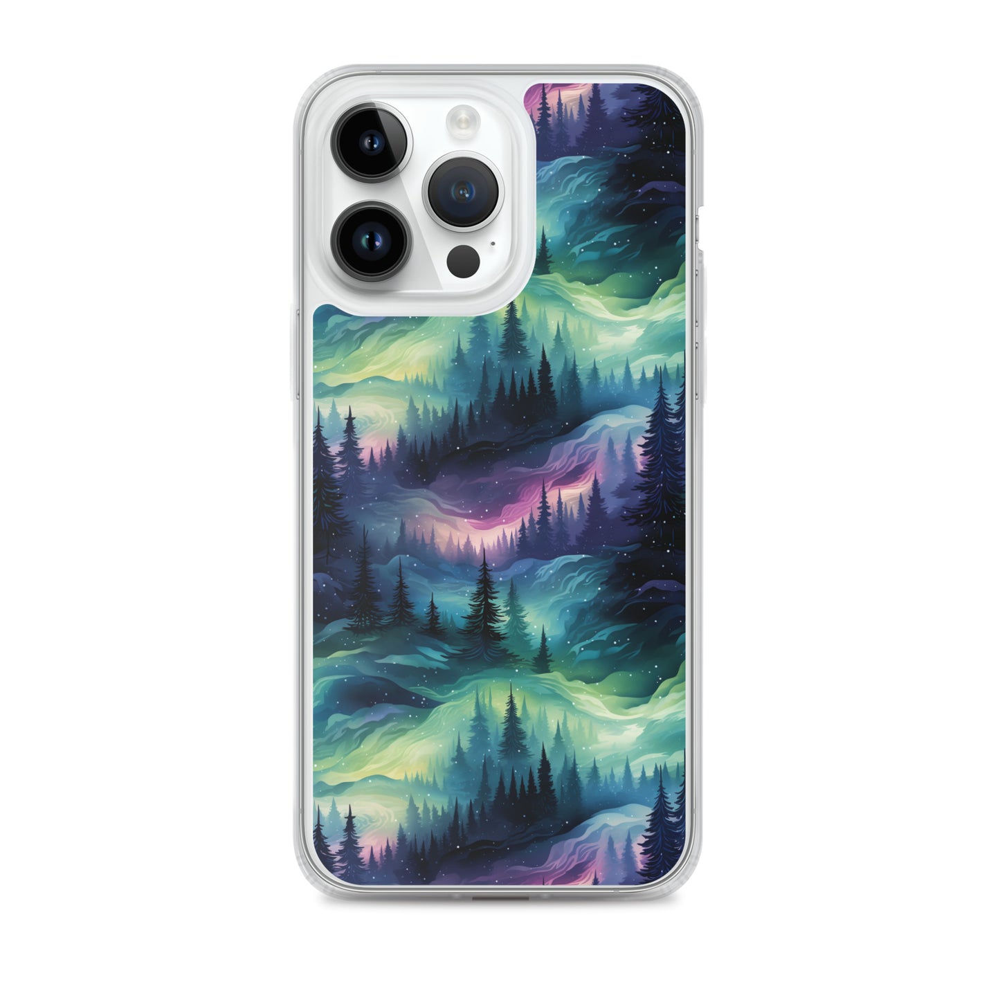 Clear Case for iPhone® Winter Fashion Northern Lights
