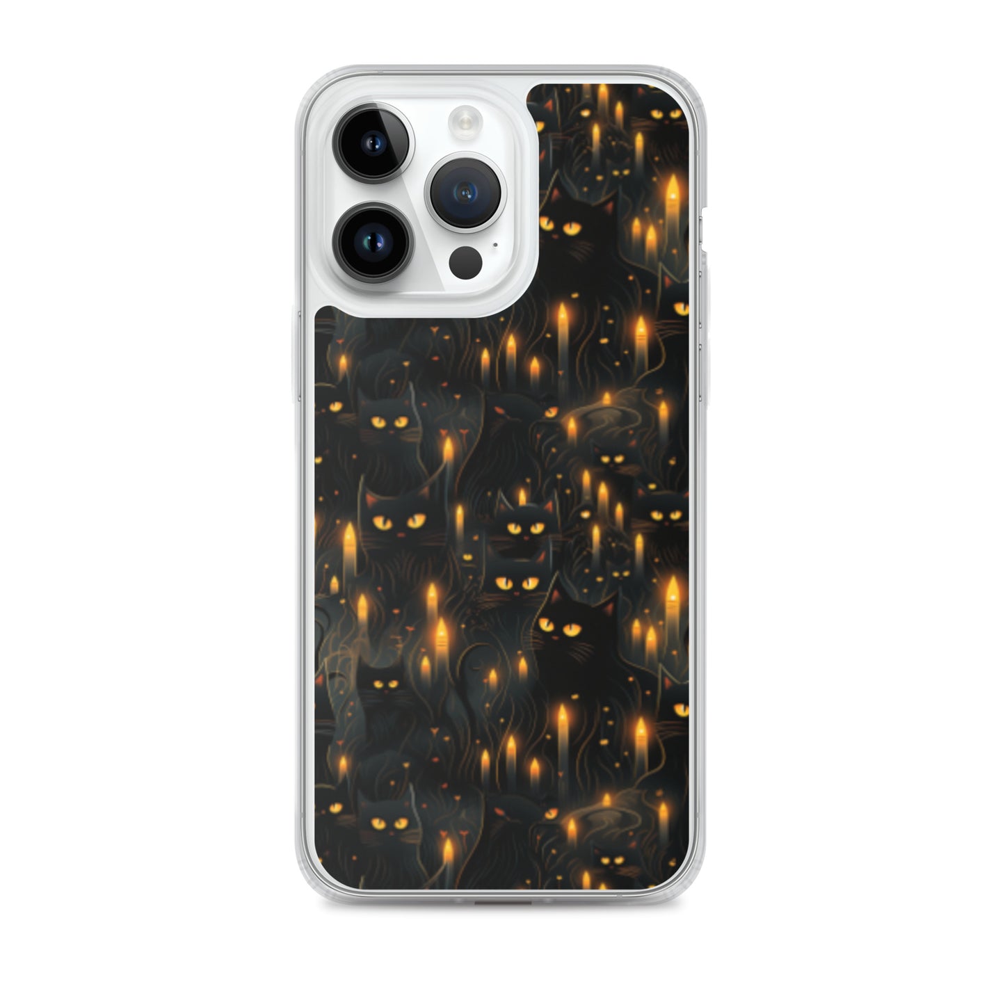 Clear Case for iPhone® Halloween Sinister Black Cats
