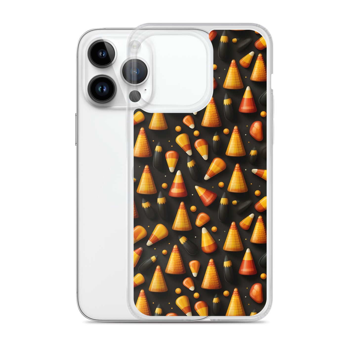 Clear Case for iPhone® Halloween Candy Corn #2
