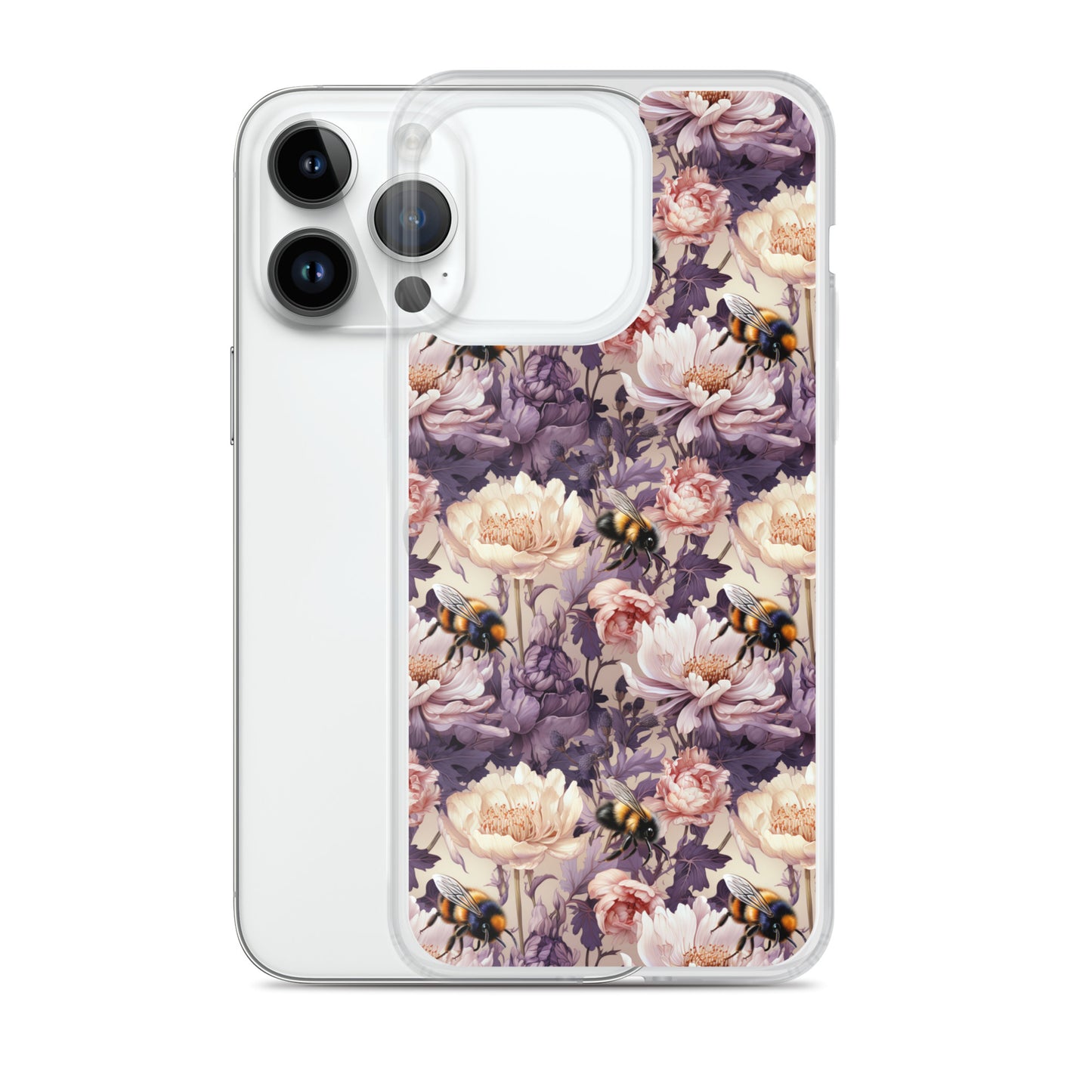 Clear Case for iPhone® Floral Bee #51