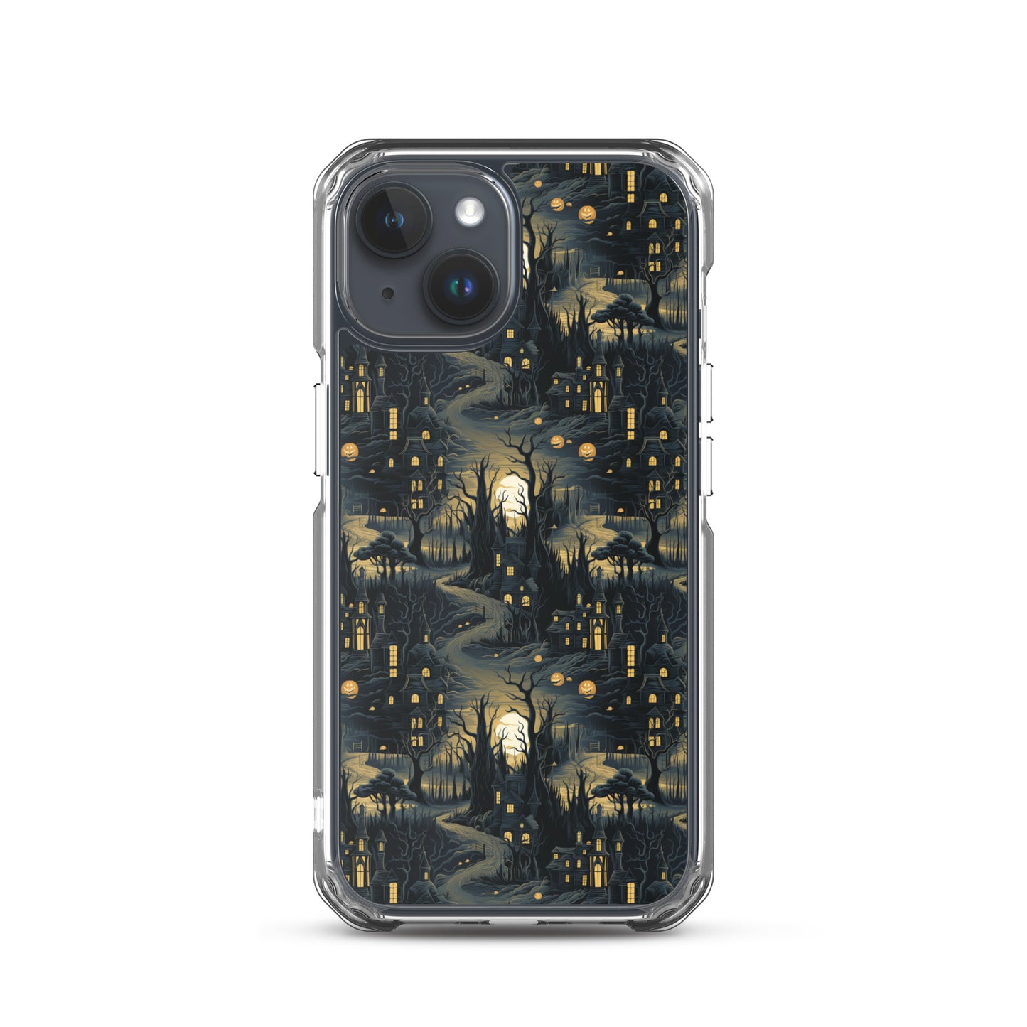 Clear Case for iPhone® Halloween Haunted House