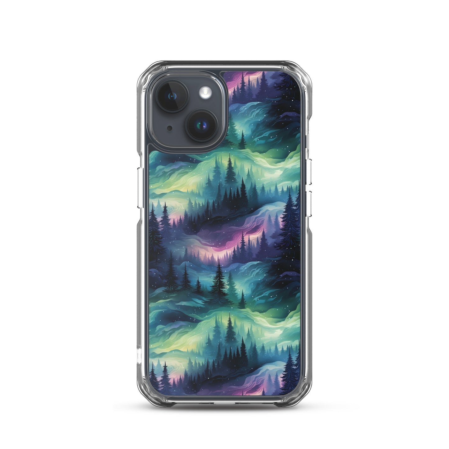 Clear Case for iPhone® Winter Fashion Northern Lights