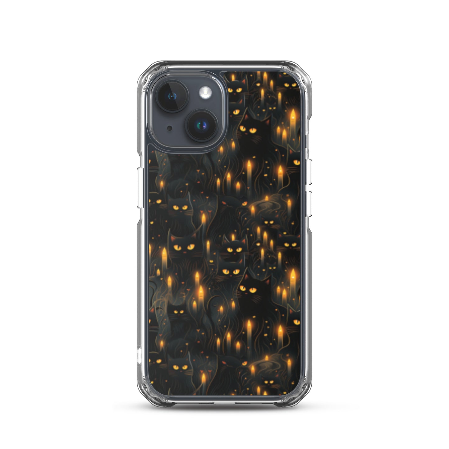 Clear Case for iPhone® Halloween Sinister Black Cats
