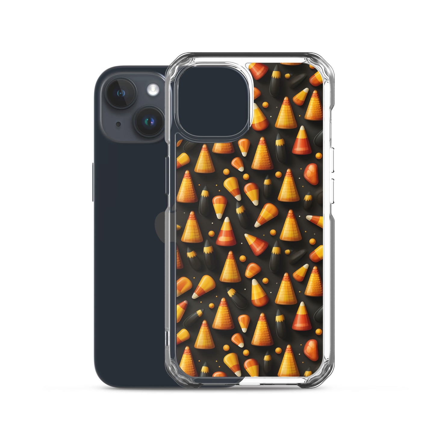 Clear Case for iPhone® Halloween Candy Corn #2