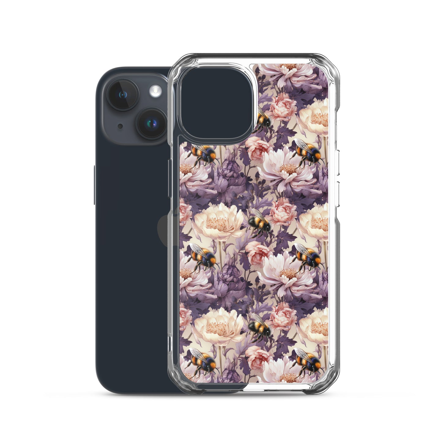 Clear Case for iPhone® Floral Bee #51
