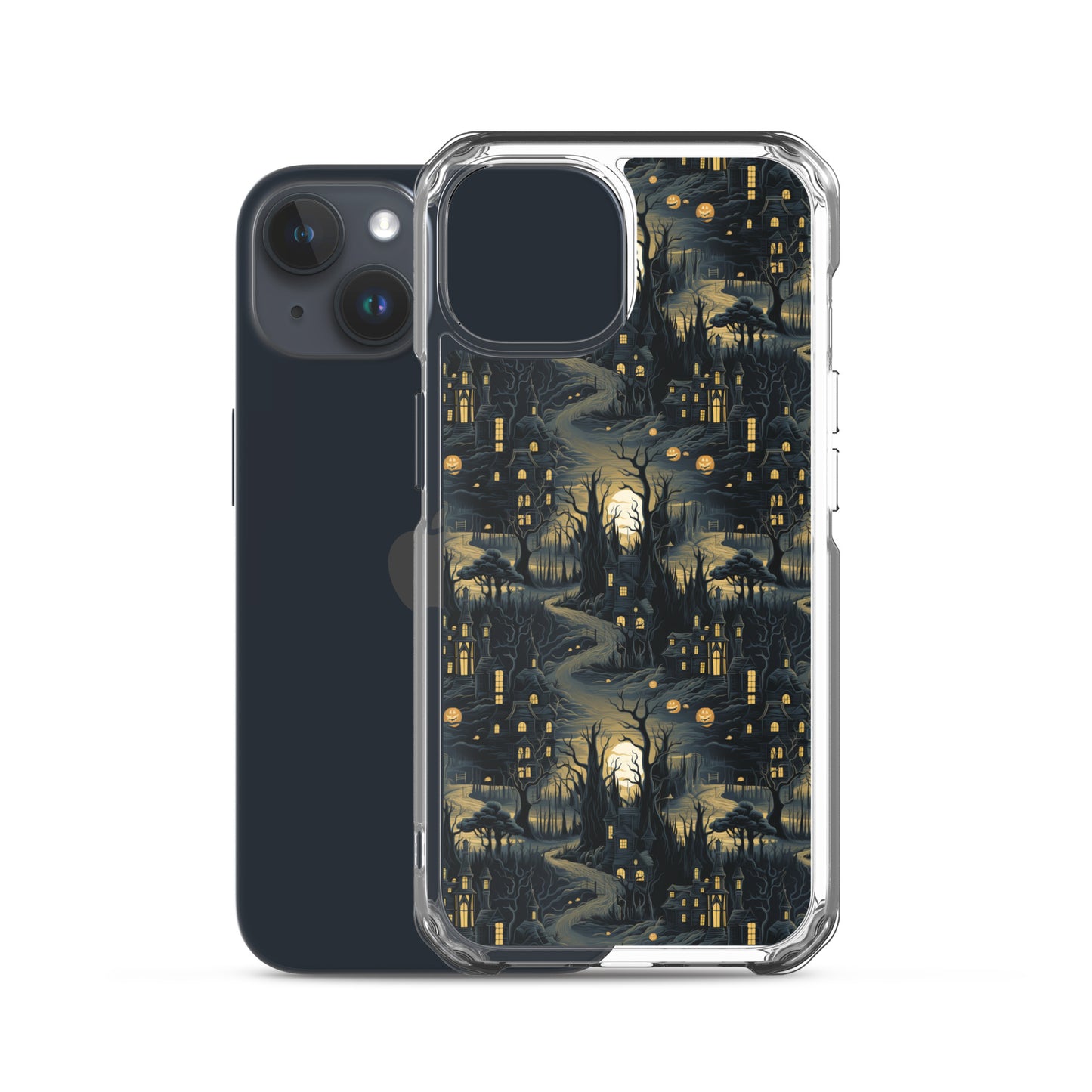 Clear Case for iPhone® Halloween Haunted House