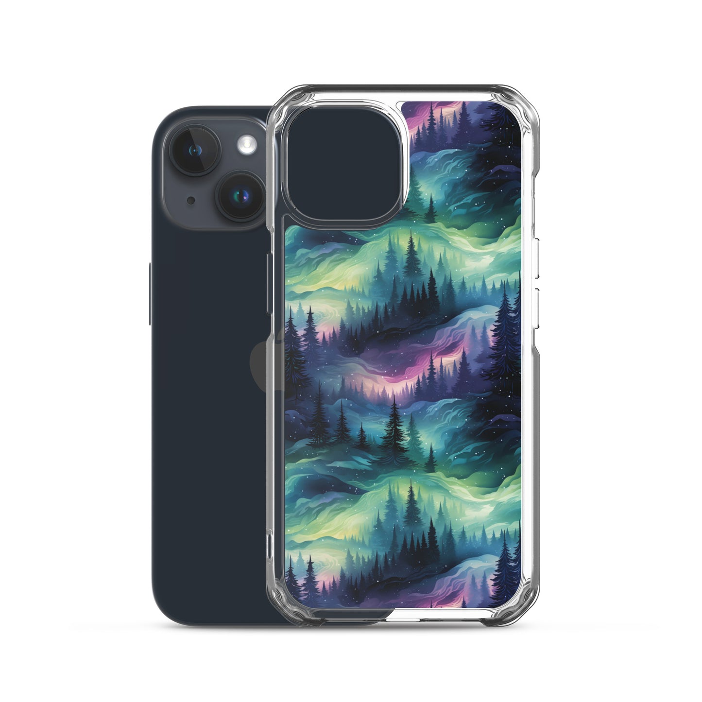 Clear Case for iPhone® Winter Fashion Northern Lights