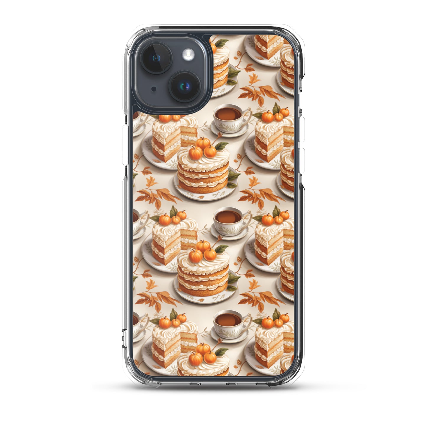 Clear Case for iPhone® Fall Fashion Autumn Spice and Pumpkin Pie