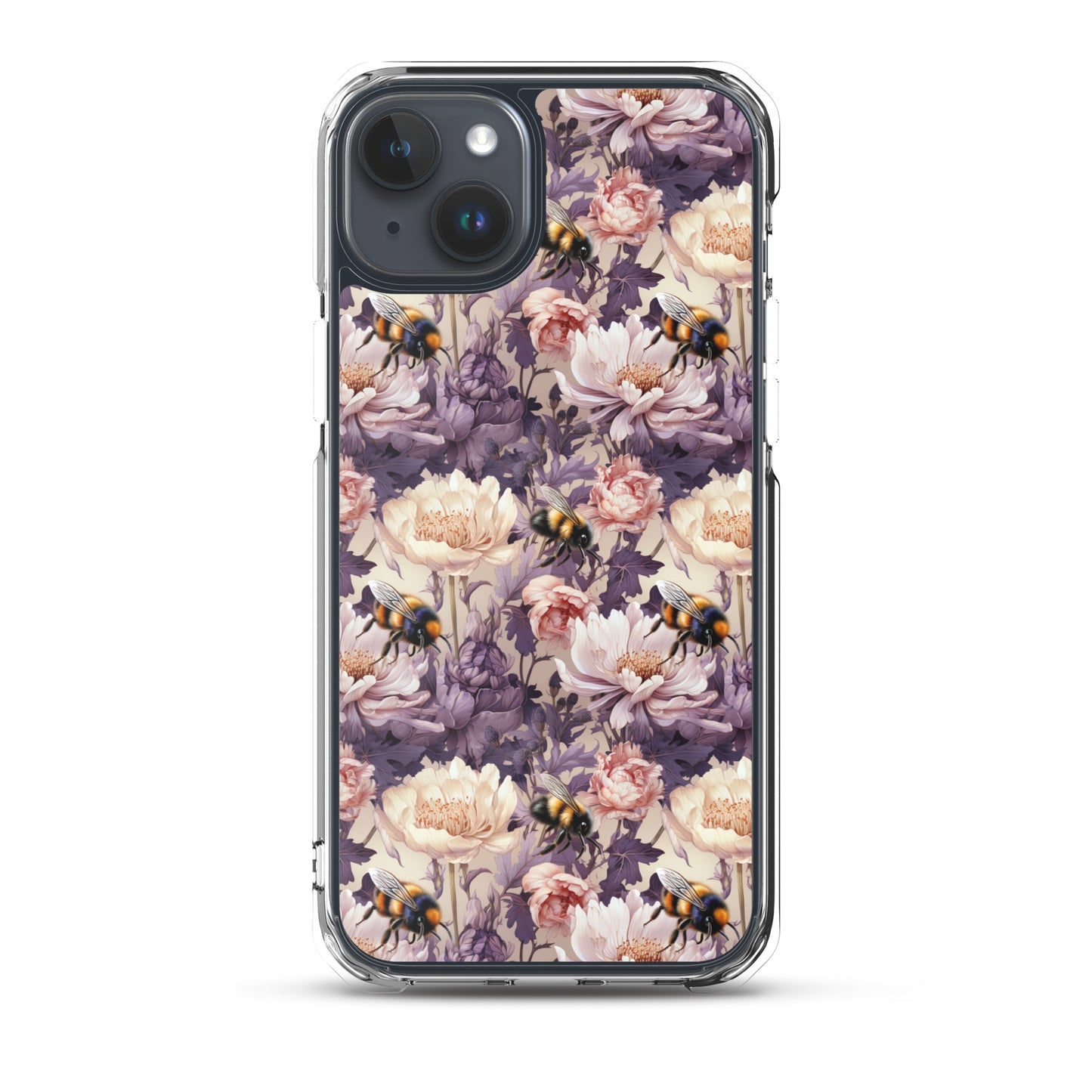 Clear Case for iPhone® Floral Bee #51
