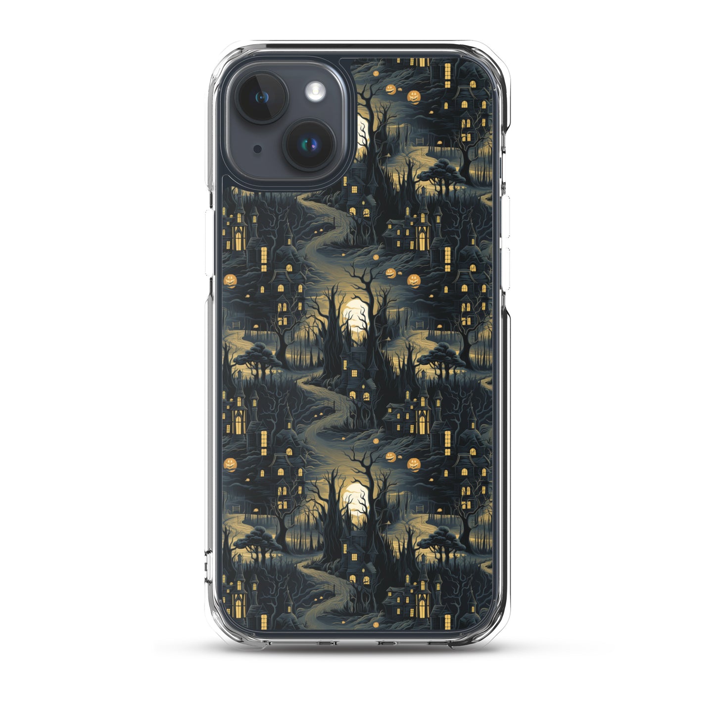 Clear Case for iPhone® Halloween Haunted House