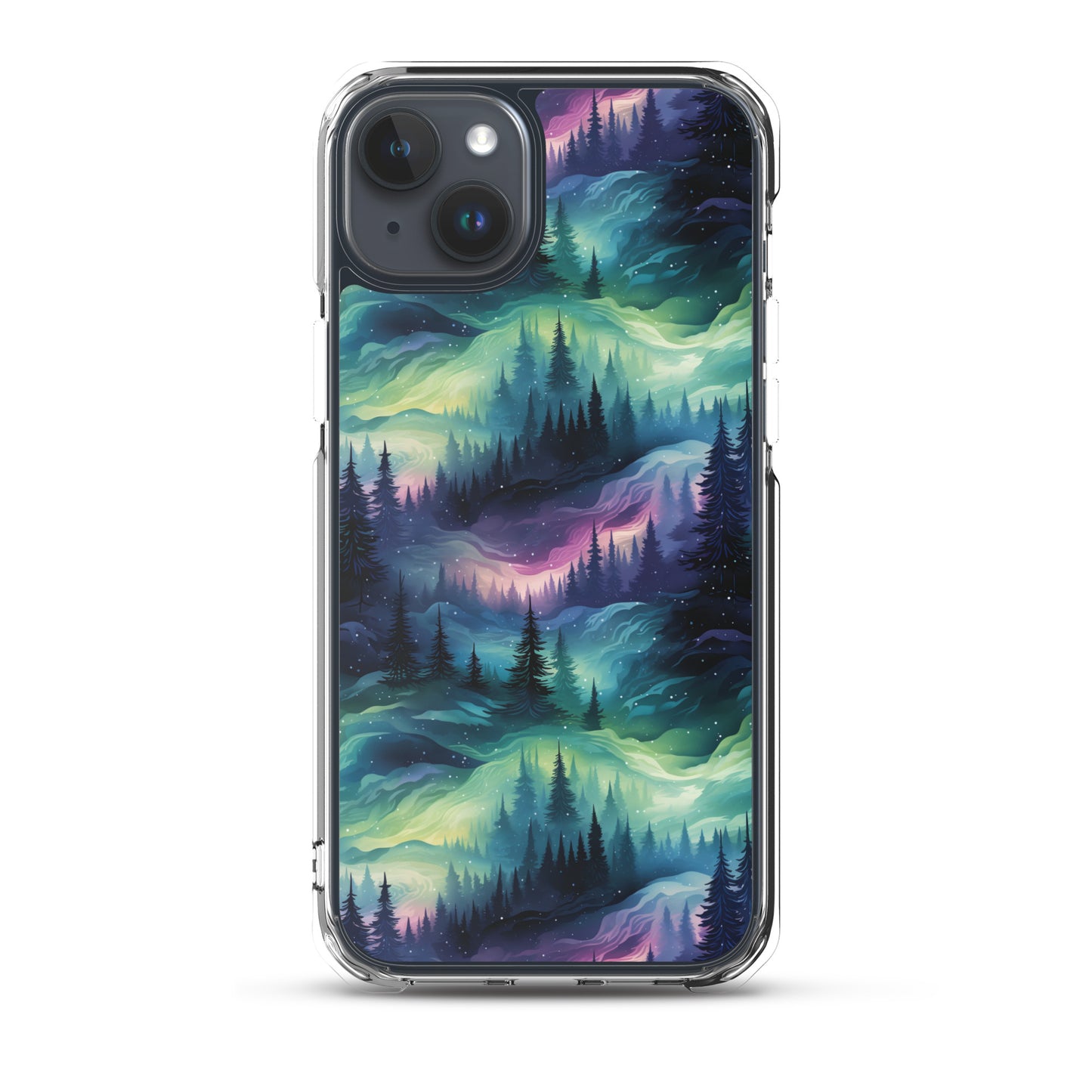 Clear Case for iPhone® Winter Fashion Northern Lights