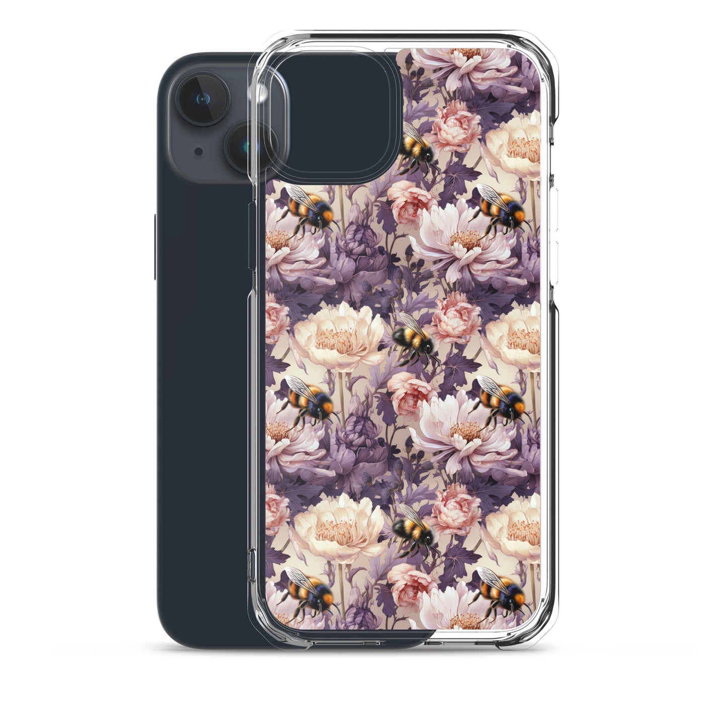 Clear Case for iPhone® Floral Bee #51